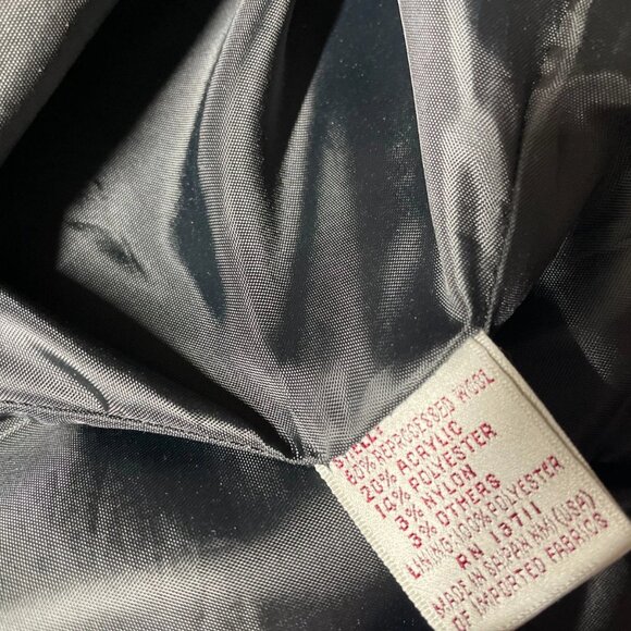 VTG Karen Scott Womens Purple Houndstooth Lined Double Breasted Blazer Size 16 - Picture 4 of 10